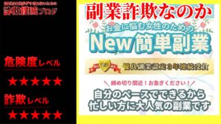 New簡単副業は詐欺で稼げない？出会い系の悪質誘導サイト？実際の口コミは